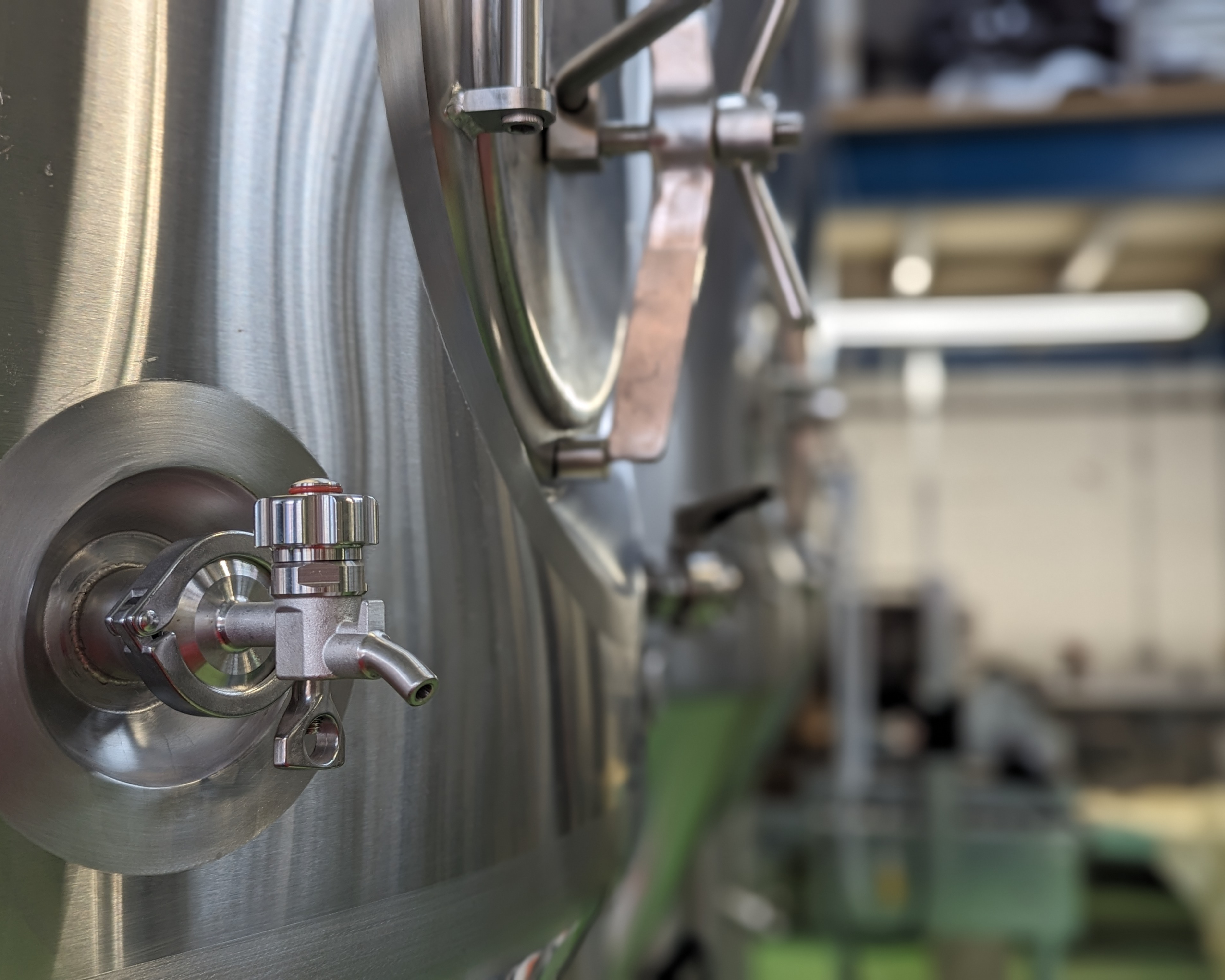 A photo showing the new fermenters at Hop Union Brewery