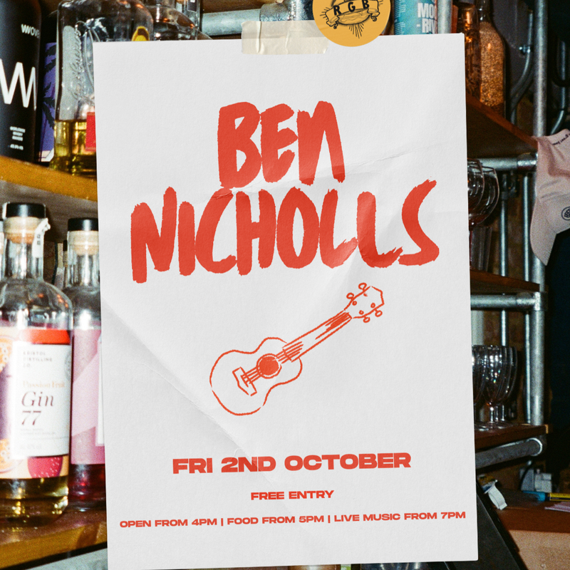 LIVE: BEN NICHOLLS W/ REALLY GOOD BURGERS