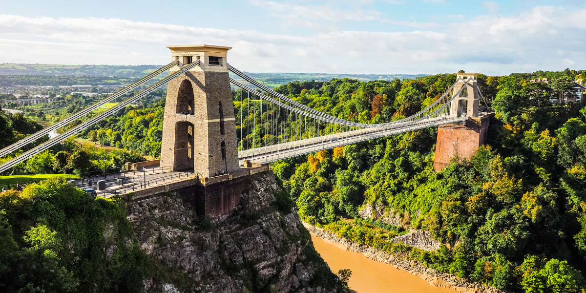 The suspension bridge in Bristol